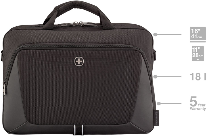 Torba do laptopa Wenger XE Brief 16" Black (7611160272805) - obraz 3