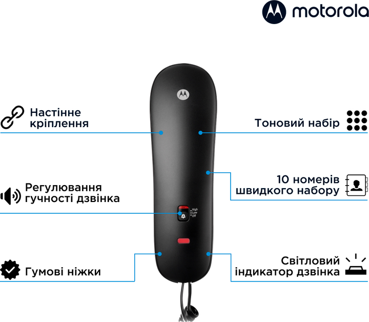 Motorola CT50 Black (5055374708026) - obraz 2