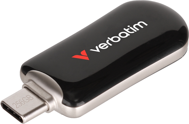Pamięć USB USB Verbatim Plectra 256GB USB Type-C Black (0023942302261) - obraz 3