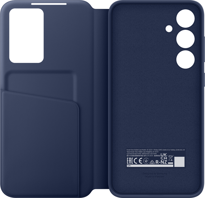 Чохол-книжка Samsung Smart View Wallet Case для Samsung Galaxy S24 FE Blue (EF-ZS721CLEGWW) - зображення 5