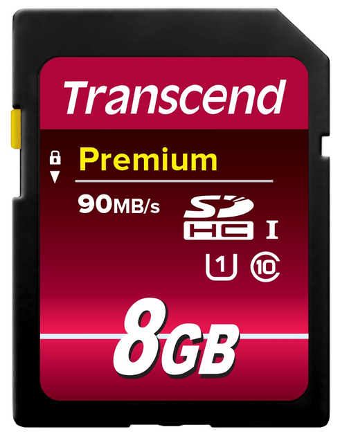 Karta pamięci Transcend SDHC 8GB Class 10 UHS-I Premium X300 (TS8GSDU1) - obraz 1