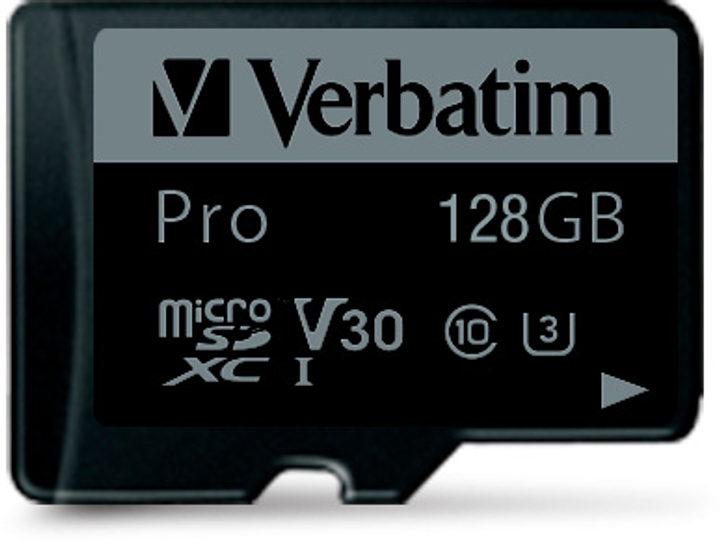 Karta pamięci Verbatim Pro microSDHC 128GB Class UH-3 + SD-adapter (23942470441) - obraz 2