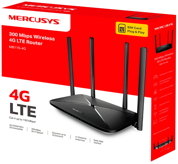 Router Mercusys MB115-4G (MB115-4G) - obraz 4