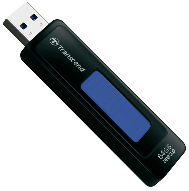Флеш памʼять USB Transcend JetFlash 760 64GB USB 3.1 Gen1 Black (TS64GJF760) - зображення 2