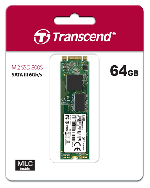 SSD dysk Transcend MTS800S 64GB M.2 SATAIII MLC (TS64GMTS800S) - obraz 2