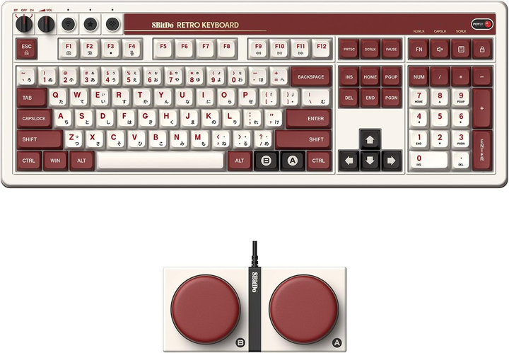 Клавіатура 8BitDo Retro 108 Mechanical Keyboard Fami Edition (RET00377) - зображення 2
