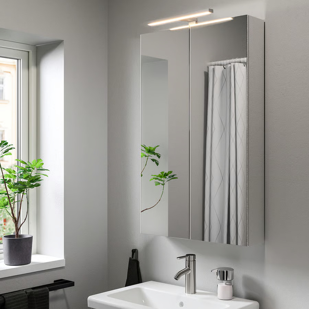 LED-підсвітка для шафи/дзеркала IKEA VATHULT Срібна (404.675.48) - зображення 4