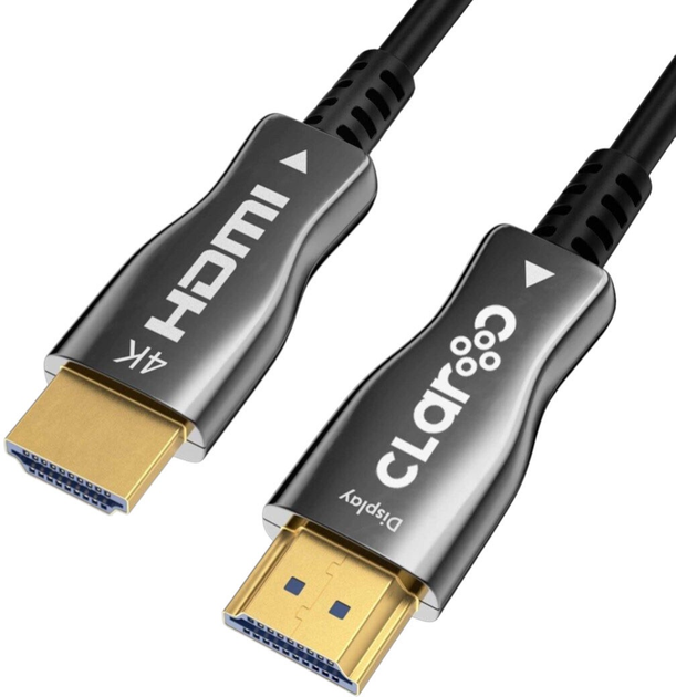 Кабель Claroc HDMI - HDMI 2.0 AOC 4K 60Hz 20m Black (FEN-HDMI-20-20M) - зображення 1
