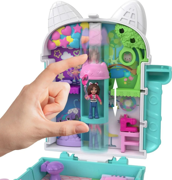 Ігровий набір Gabby's Dollhouse Котячий будиночок Габбі Polly Pocket JFV02 (0194735305643) - зображення 7