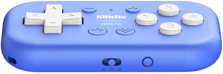 Бездротовий геймпад 8BitDo Micro Bluetooth Gamepad Blue (RET00384) - зображення 4
