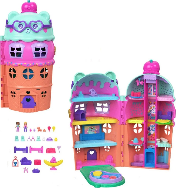 Ігровий набір Polly Pocket Крижаний десерт JFT91 (0194735305803) - зображення 3