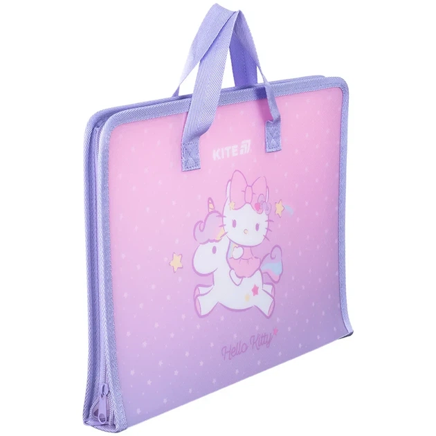 Папка-портфель на блискавці Kite Hello Kitty HK25-202-1, 1 відділення, A4 - изображение 2