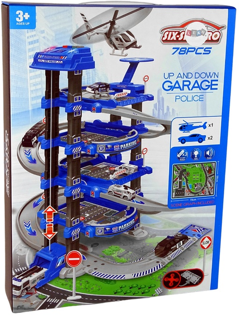 Гараж для автомобілів LEAN Toys Поліція 14610 (5905515350648) - зображення 1
