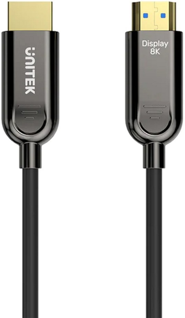 Kabel Unitek Optical HDMI - HDMI 2.1 AOC 8K 30 m Black (C11085GY01-30M) - obraz 1