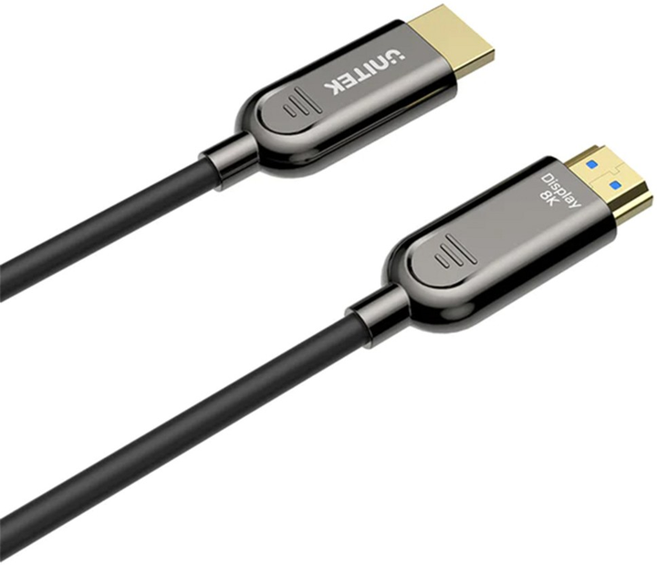 Kabel Unitek Optical HDMI - HDMI 2.1 AOC 8K 30 m Black (C11085GY01-30M) - obraz 2