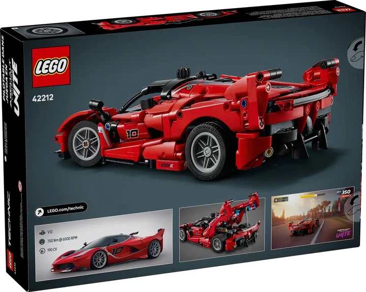Конструктор LEGO Technic Ferrari FXX K 897 деталей (42212