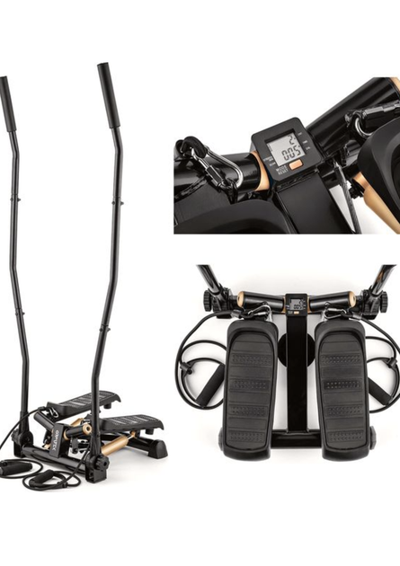 Степпер с рукоятками Gymtek XST700 Gold скандинавская ходьба + Эспандеры до 120 кг - Фото 7 Степпер с рукоятками Gymtek XST700 Gold скандинавская ходьба + Эспандеры до 120 кг - изображение 7