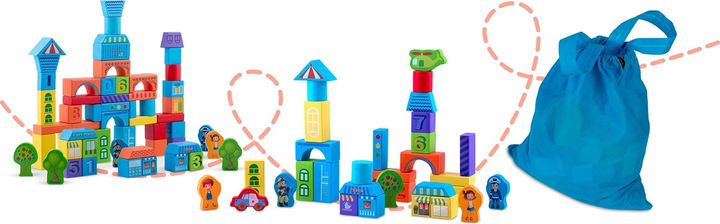 Конструктор дерев'яний Ricokids RK-871 787101 100 елементів (5903890623258) - зображення 5