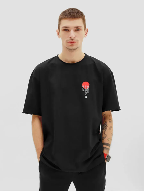Футболка мужская оверсайз Тень дракона XL-2XL Черный (26845260) - Фото 2 Футболка мужская оверсайз Тень дракона XL-2XL Черный (26845260) - изображение 2