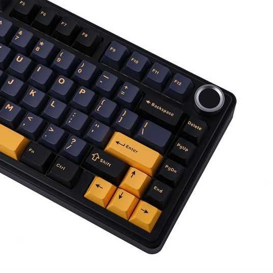 Клавиатура механическая беспроводная AULA F75 с RGB подсветкой 75% Hot-swap BLACK ORANGE - изображение 3