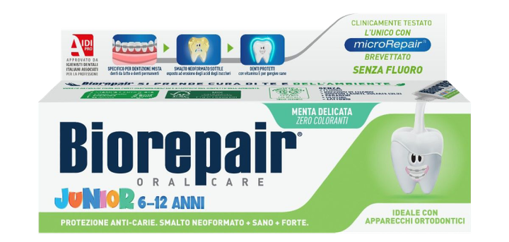 Дитяча зубна паста Biorepair Junior 6-12 років 75 мл - зображення 2