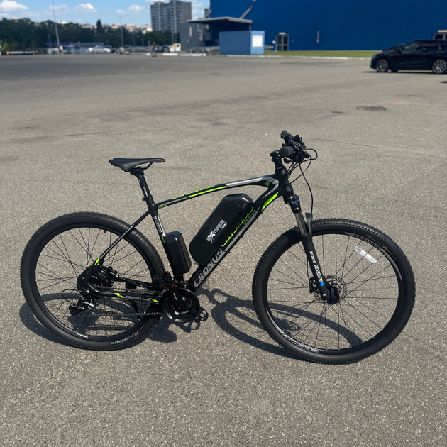 Велосипед с Е-комплектом CRONUS 29" Warrior 2025 Рама 21" black-lightgreen 500w 48В 10ah с дисплеем LCD - изображение 2