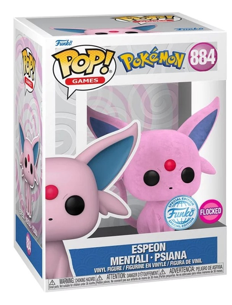 Figurka Funko Pop! Pokemon Espeon (Flocked) 69132 (0889698691321) - obraz 1