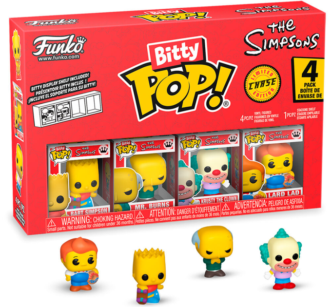 Zestaw figurek Funko Bitty Pop! The Simpsons 4 sezon seria 1 85707 (889698857079) - obraz 1