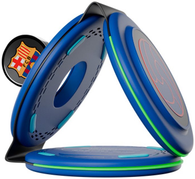 Ładowarka bezprzewodowa OCPC FCB WC-3 3-in-1 Wireless Charger 15W Blue (OCFCBWC3BL) - obraz 4