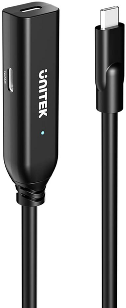 Przedłużacz Unitek USB-C 10Gbps PD 100W 5 m Black (U1335ABK01) - obraz 1