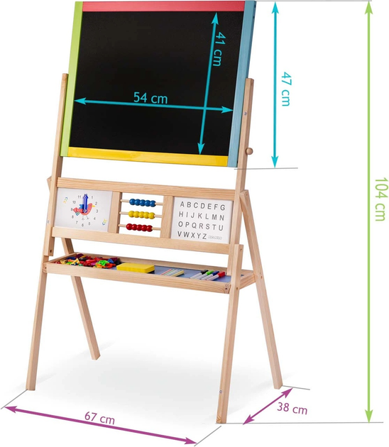 Tablica magnetyczna do rysowania Ricokids 780100 Wielokolorowa (5908220476535) - obraz 7