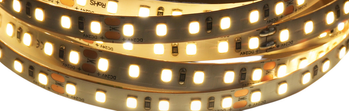 Profesjonalna tasma LED MW Lighting HQS 9.6 W/m 24V 120LED 4000K IP33 50m (5902135156940) - obraz 1