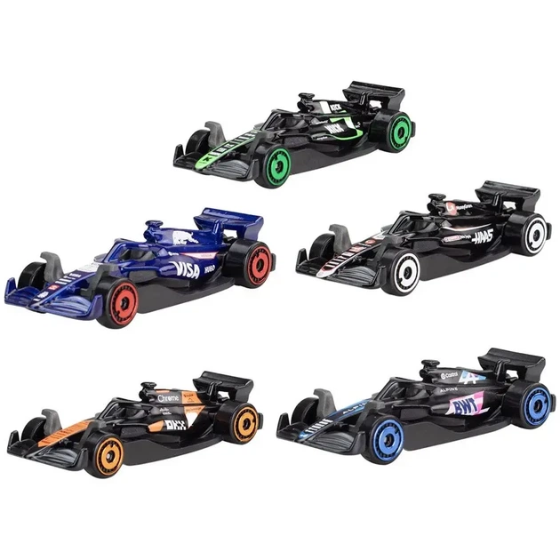Набор из 5-ти машинок Hot Wheels Формула 1 McLaren, BWT, Racing