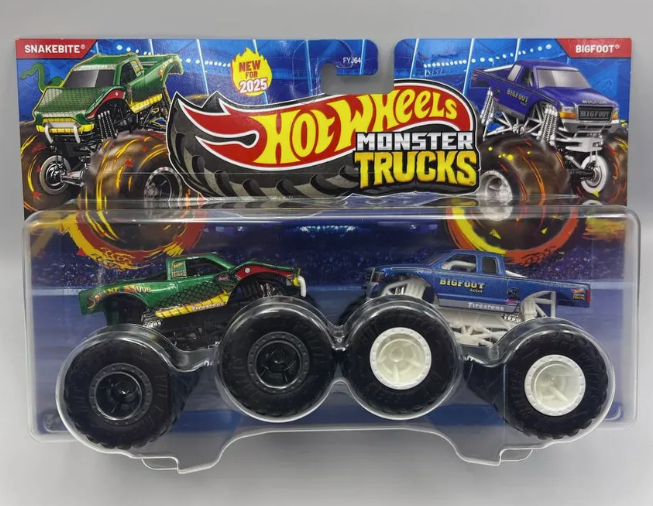 Набір 2 монстр-траки Hot Wheels Змія та Бігфут (FYJ64.JCC74) - Фото 3 Набір 2 монстр-траки Hot Wheels Змія та Бігфут (FYJ64.JCC74) - зображення 3