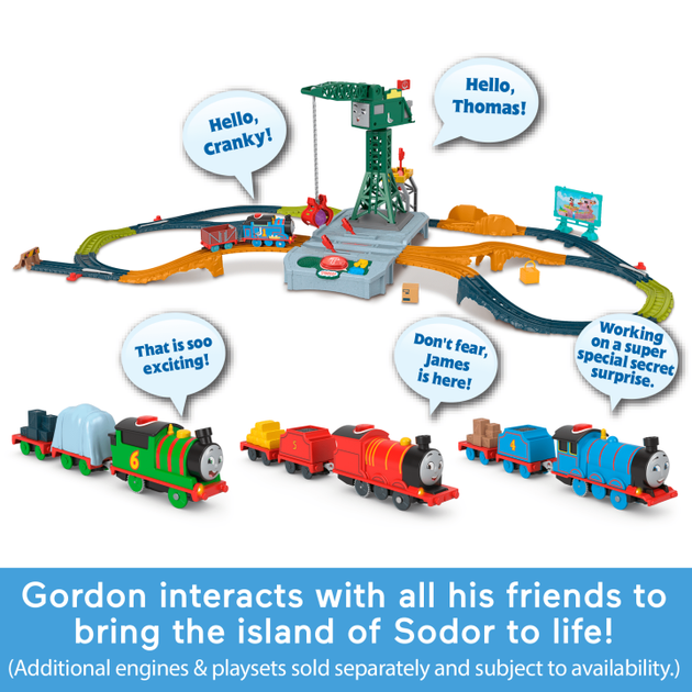 Моторизований поїзд Thomas & Friends Гордон, що розмовляє (HTN59) - зображення 7