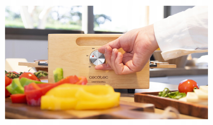 Grill raclette Cecotec Cheese&Grill 8400 Wood MixGrill (03100) - obraz 3