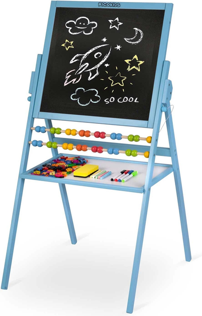 Магнітна таблиця для малювання Ricokids Синя (5908220476511) - зображення 5