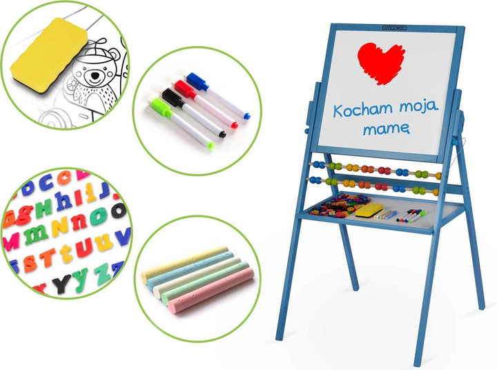 Магнітна таблиця для малювання Ricokids Синя (5908220476511) - зображення 9