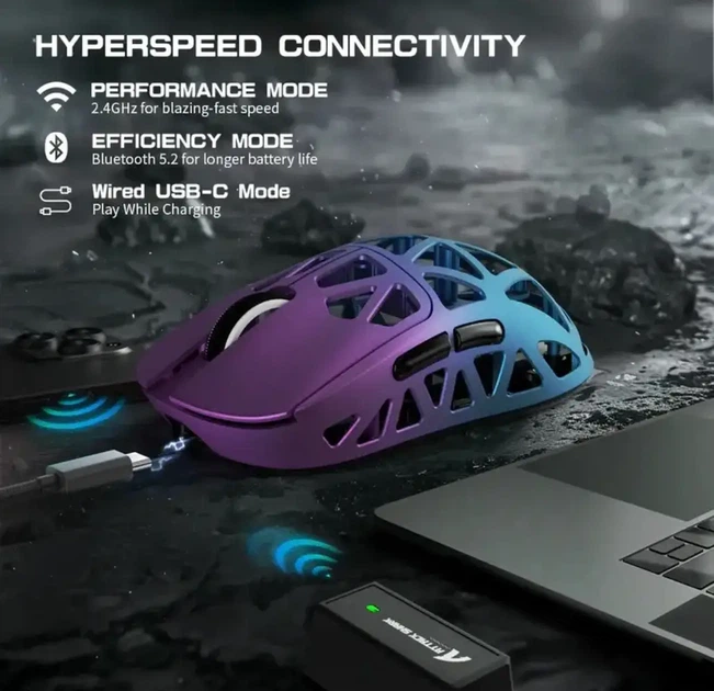 Ігрова Миша ATTACK SHARK R2 Magnesium 8k - Фото 2 Ігрова Миша ATTACK SHARK R2 Magnesium 8k - изображение 2