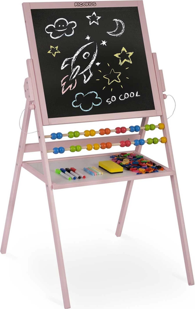 Магнітна таблиця для малювання Ricokids Рожева (5908220476528) - зображення 4