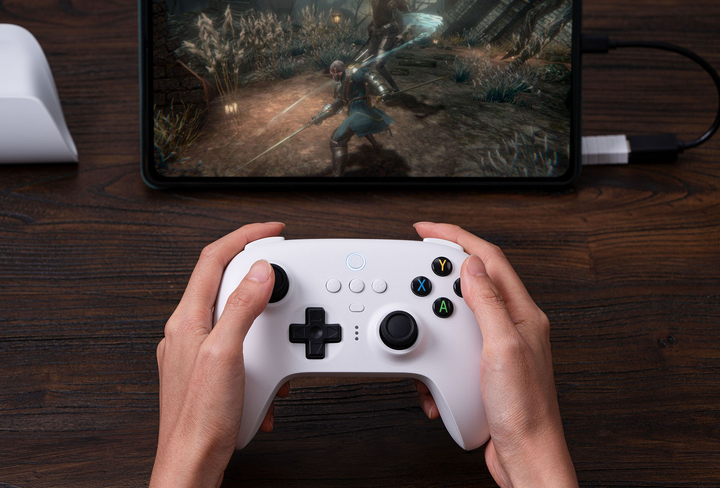 Kontroler bezprzewodowy 8BitDo Ultimate 2.4G Controller White (RET00416) - obraz 13