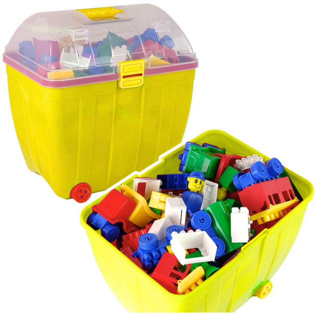 Zestaw klocków w walizce LeanToys 280 elementów 26838 (5905991075530) - obraz 2
