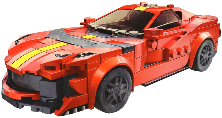 Klocki konstrukcyjne LeanToys Pojazd sportowy/Robot 351 element 16562 (5905884450710) - obraz 3