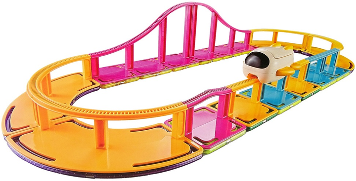 Magnetyczne klocki LeanToys Sky track 29 elementów 14666 (5905515351201) - obraz 3