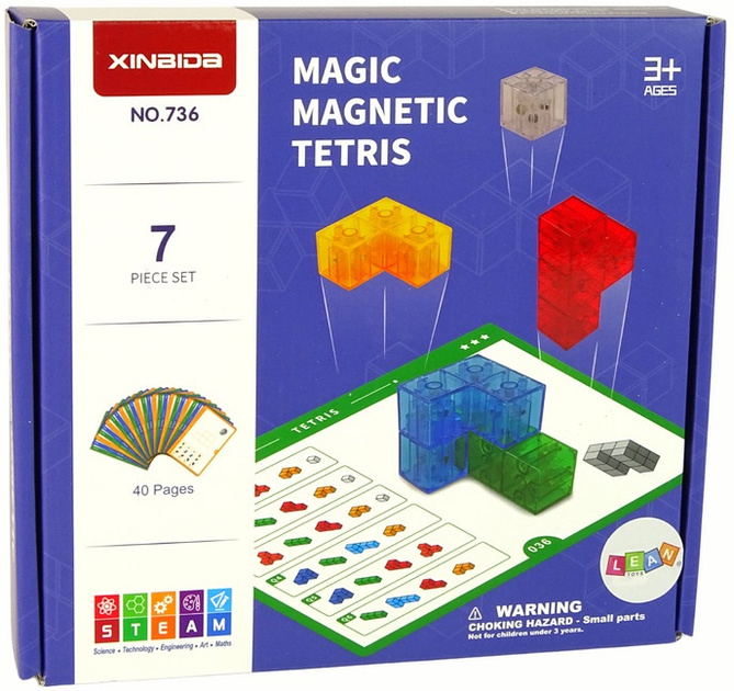 Магнітний конструктор LeanToys 7 елементів 15596 (5905679071298) - зображення 1