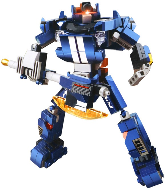 Klocki konstrukcyjne LeanToys Pojazd sportowy/Robot 355 elementów 16567 (5905884450765) - obraz 3