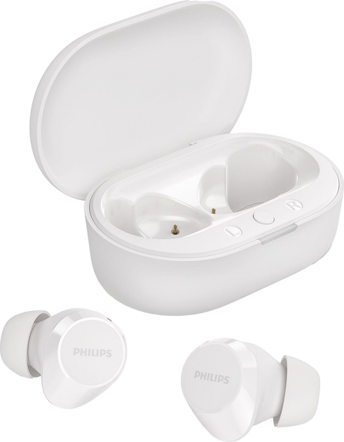 Навушники Philips TAT1209 BT 5.3, IPX4, SBC, Touch control White (4895229138063) - зображення 1