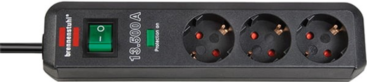Фільтр мережі Brennenstuhl Eco-Line 3 розетки 1.5 м Black (4007123619207) - зображення 1