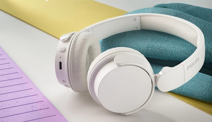 Навушники On-ear Philips TAH4209 BT 5.3 Wireless Mic White (4895229139749) - зображення 7