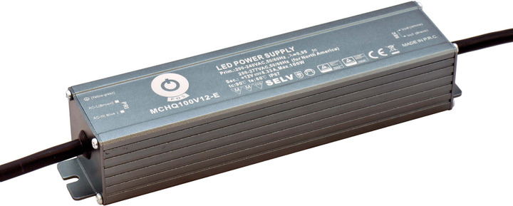 Zasilacz POS LED Driver 12V, 8.33A, 100W MCHQ100V12-E (5902135122082) - obraz 1